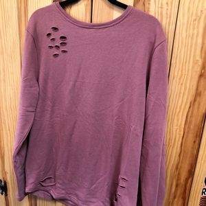 NWOT Alphalete distressed long sleeve